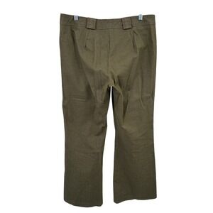 Ivy Jane Womens Cargo Pants Olive Green Red Contrast Stitch Utility Straight 12